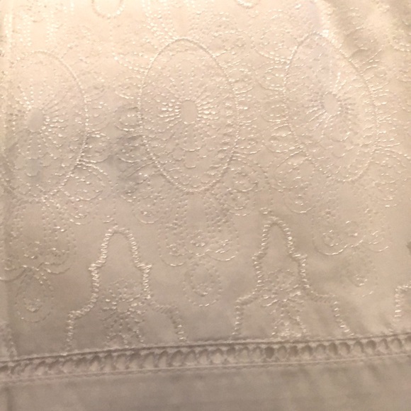 Christy Bedding Christy Chantilly King Size White Embroidered